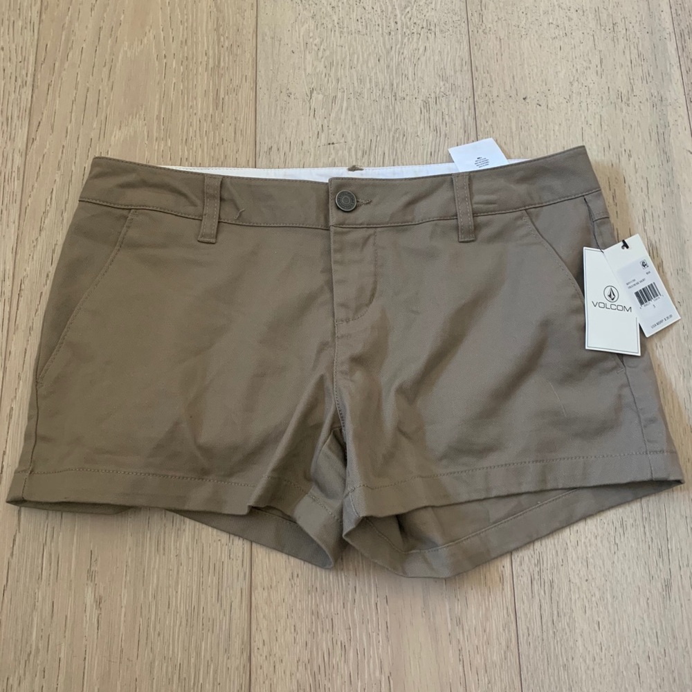 NWT Volcolm Khaki Shorts